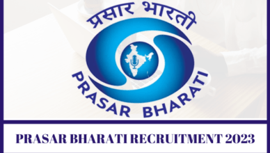 Prasar Bharati Recruitment 2023